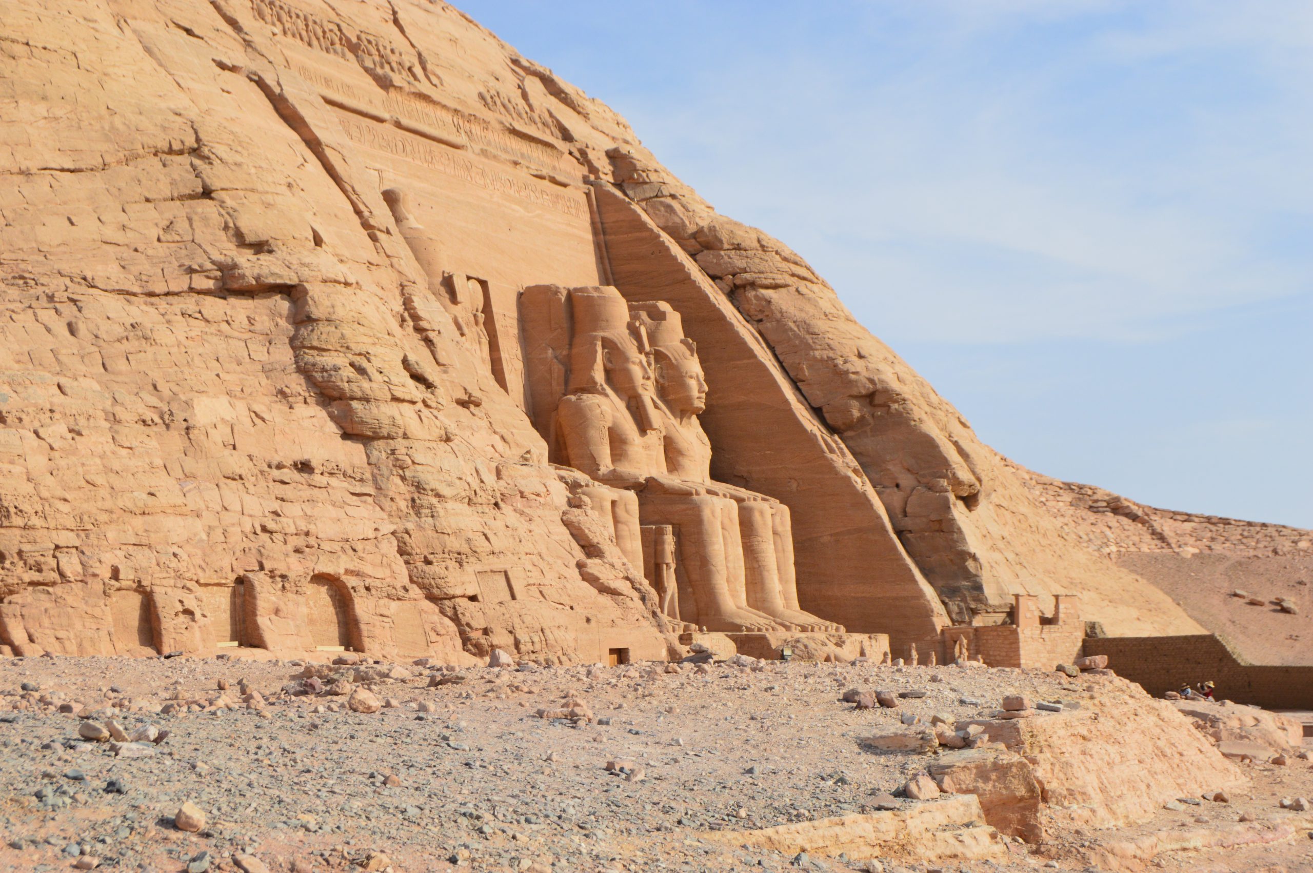 An old historical Abu Simbel Temple of Ramesses II in Egypt